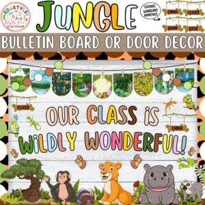 Our Class Is Wildly Wonderful!: Back To School and August Bulletin Board or Door Decor Kit