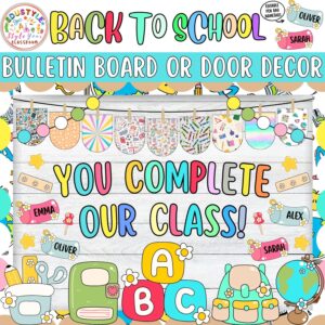 You Complete Our Class!: Pen Bag and Back To School Bulletin Board or Door Decor Kit