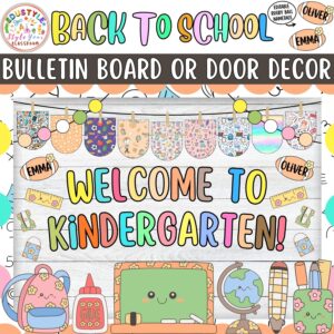 Welcome To Kindergarten!: August and September Bulletin Board or Door Decor Kit