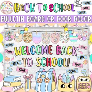 Welcome Back to School!: August and September Bulletin Board or Door Decor Kit