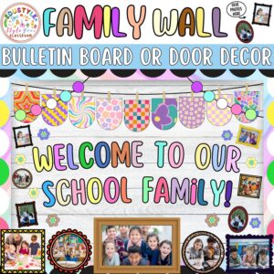 Welcome To Our School Family!: Back To School & August Bulletin Board or Door Decor Kit