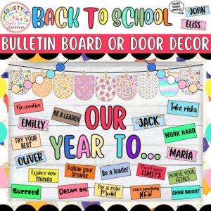 Back to School Motivational Bulletin Board or Door Decor Kit | Our Year To...