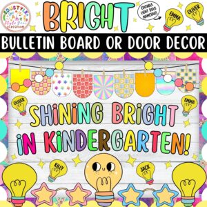 Shining Bright in Kindergarten!: Back To School & August Bulletin Board or Door Decor Kit
