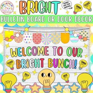 Welcome to Our Bright Bunch!: Back To School and August Bulletin Board or Door Decor Kit