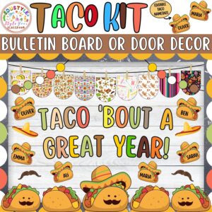 Taco 'bout a Great Year!: Taco Back To School & September Bulletin Board or Door Decor Kit