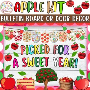 Picked for a Sweet Year!: Back To School and Apple Bulletin Board or Door Decor Kit