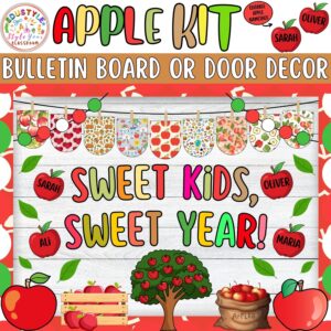 Sweet Kids, Sweet Year!: Back To School and Apple Bulletin Board or Door Decor Kit