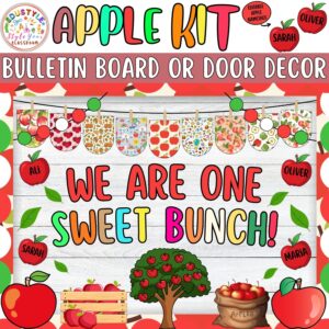 We Are One Sweet Bunch!: Back To School and Apple Bulletin Board or Door Decor Kit