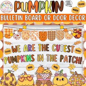 We Are The Cutest Pumpkins In The Patch!: Fall Bulletin Board or Door Decor Kit | Halloween