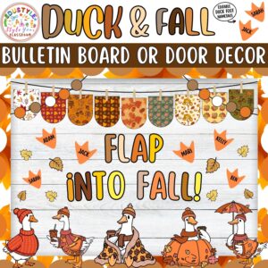 Flap Into Fall!: Duck and Autumn Bulletin Board And Door Decor Kit