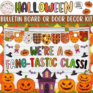 Were a Fang-tastic Class! Halloween Pumpkin Bulletin Board And Door Decor Kit