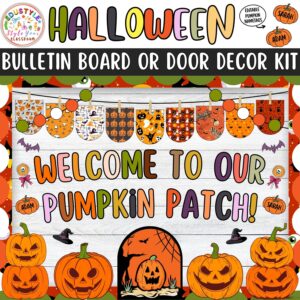 Were a Fang-tastic Class! Halloween Pumpkin Bulletin Board And Door Decor Kit