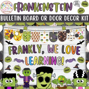 Frankly, We Love Learning!: Frankenstein Halloween Bulletin Board or Door Decor Kit