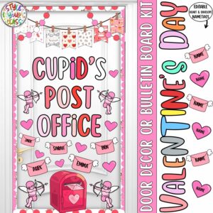 Cupid’s Post Office: Special Delivery Valentine's day Door Decor or Bulletin Board Kit